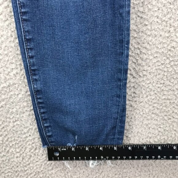 GAP Womens Size 8/29 Short Universal Legging Distressed Raw Hem Mid Rise Jeans - Picture 14 of 15